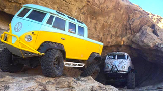 These Vintage VW Bus Monster Trucks Are Actually Electric Too